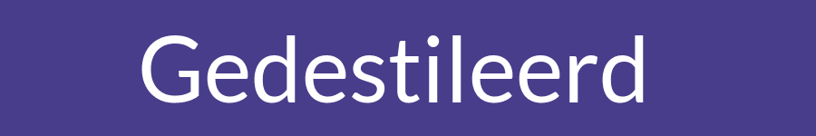 Gedestileerd